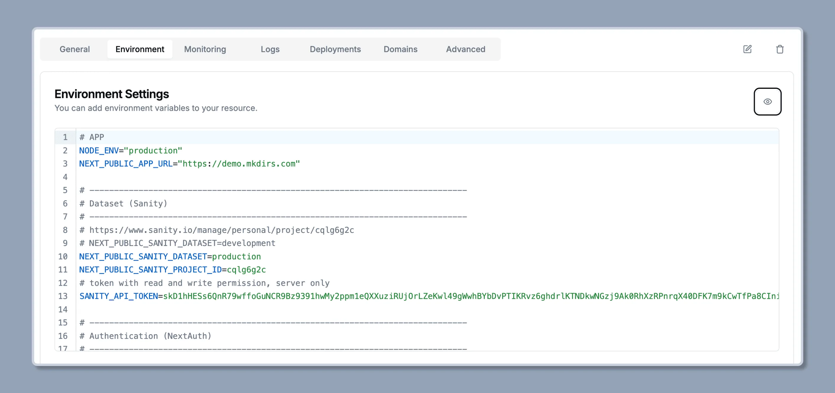 Dokploy Environment Variables